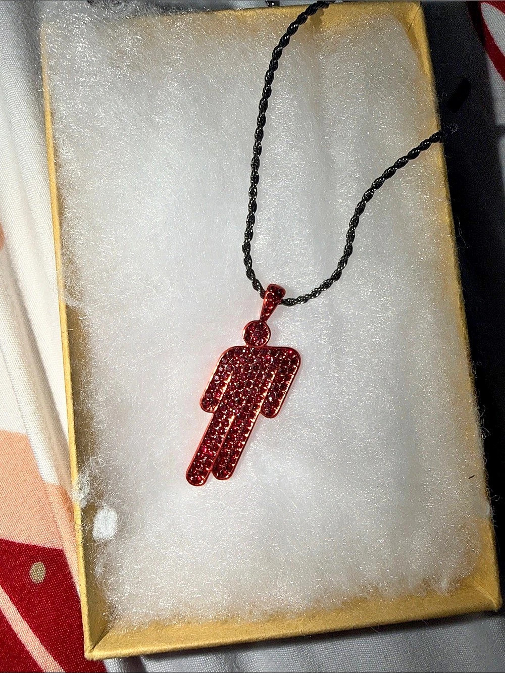 Billie Eilish Red Blohsh Necklace Red & Black
